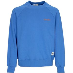 Cat, Heren, Sweatshirts & Hoodies, Blauw, Maat: S