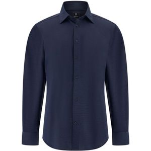 Boggi Milano - Regular Fit Japans Jersey Polo Shirt - Blauw - Poloshirt