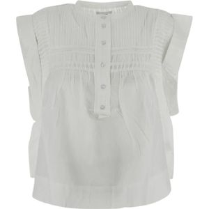 Isabel Marant Étoile, Dames, Blouses & Shirts, Wit, Maat: M
