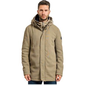 YES Zee, Heren, Mantels, Beige, Maat: S