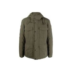 Woolrich 614 Donkergroene Aleutian Field Jas , Green , Heren , Maat: S