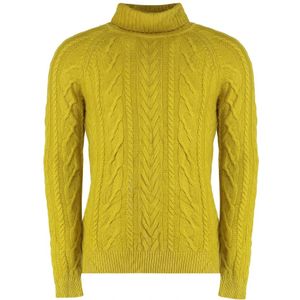 Moorer, Heren, Truien, Geel, Maat: M Kasjmier,