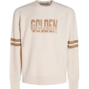 Golden Goose, Heren, Truien, Beige, Maat: XL