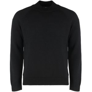 Slowear, Heren, Truien, Zwart, Maat: L Wol,