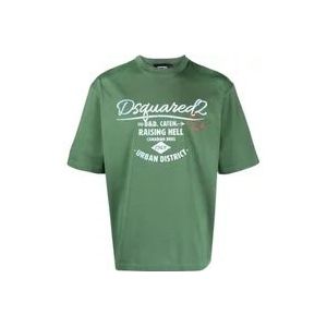 Dsquared2 T-Hemden , Green , Heren , Maat: XL