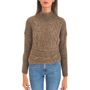 Nenette, Dames, Truien, Bruin, Maat: S Zijde,