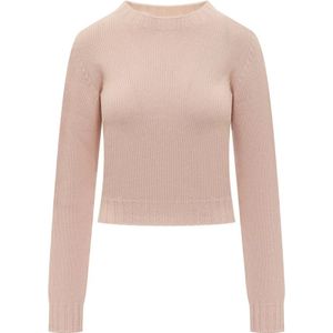 Palm Angels, Dames, Truien, Roze, Maat: M Wol,