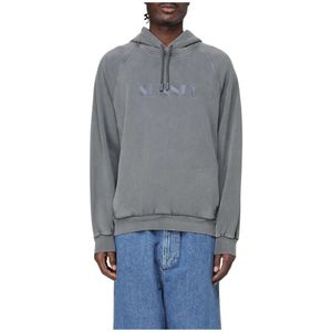 Sunnei, Heren, Sweatshirts & Hoodies, Grijs, Maat: M Katoen,