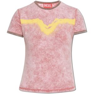 Diesel, Dames, Tops, Roze, Maat: M Katoen,