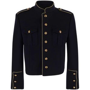 Celine, Heren, Jassen, Blauw, Maat: XL Wol,