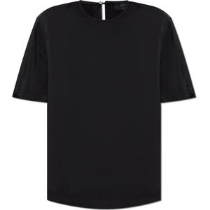 AllSaints, Dames, Blouses & Shirts, Zwart, Maat: S Poliester,