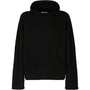 MM6 Maison Margiela, Heren, Sweatshirts & Hoodies, Zwart, Maat: M Wol,