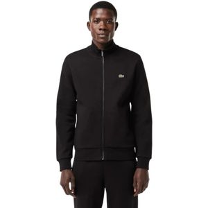 Lacoste, Heren, Sweatshirts & Hoodies, Zwart, Maat: L