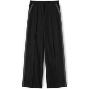 Motivi, Dames, Broeken, Grijs, Maat: 2XS Wol,