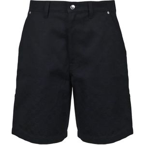 Gucci, Heren, Korte broeken, Zwart, Maat: M Denim,