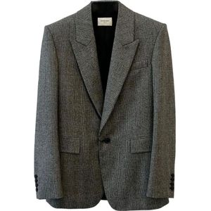 Saint Laurent, Heren, Jassen, Zwart, Maat: M