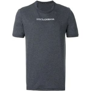 Dolce & Gabbana, Heren, Tops, Grijs, Maat: 3XL Katoen,