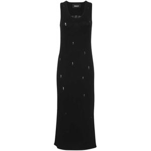 Barrow, Dames, Jurken, Zwart, Maat: S Viscose,