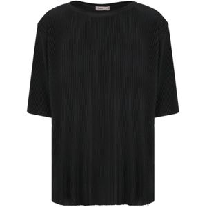 Herno, Dames, Blouses & Shirts, Zwart, Maat: M Jersey,