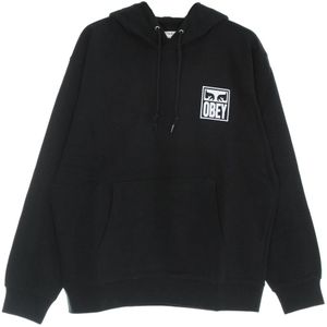 Obey, Heren, Sweatshirts & Hoodies, Zwart, Maat: L Katoen,