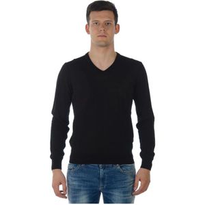 Armani Jeans, Heren, Truien, Zwart, Maat: M Katoen,