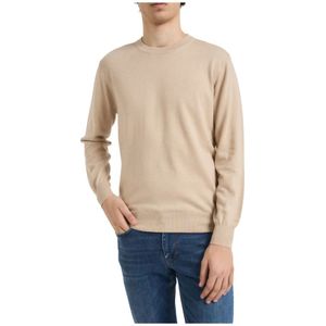 Kangra, Heren, Truien, Beige, Maat: L Katoen,