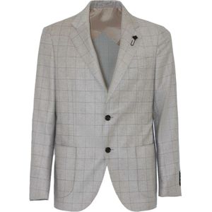 Lardini, Heren, Jassen, Beige, Maat: M Wol,