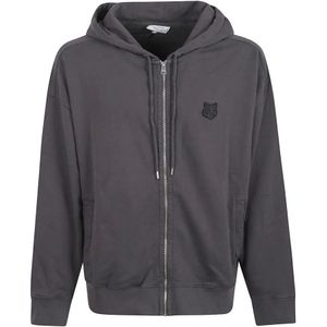Maison Kitsuné, Heren, Sweatshirts & Hoodies, Grijs, Maat: M