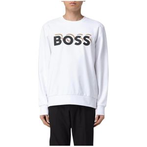Hugo, Heren, Sweatshirts & Hoodies, Wit, Maat: L Katoen,