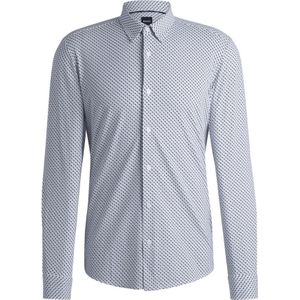 Boss, Heren, Overhemden, Blauw, Maat: S