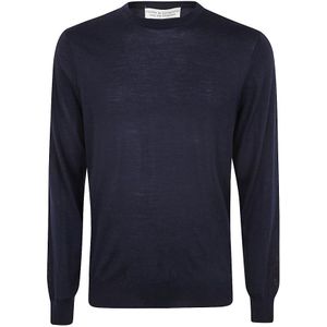 Filippo De Laurentiis, Heren, Truien, Blauw, Maat: L Zijde,