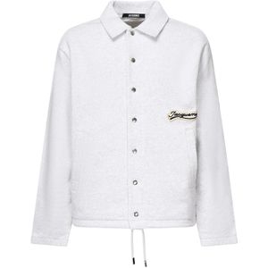 Jacquemus, Heren, Jassen, Grijs, Maat: M Katoen,