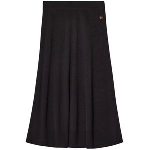 Busnel, Dames, Rokken, Zwart, Maat: S Wol,