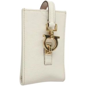Salvatore Ferragamo Pre-owned, Dames, Pre-owned, Wit, Maat: ONE Size Leer,