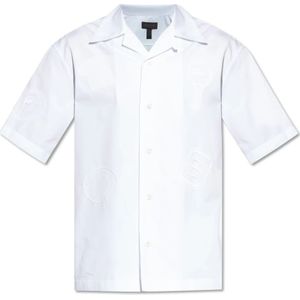 Lacoste, Heren, Overhemden, Wit, Maat: 2XL Katoen,