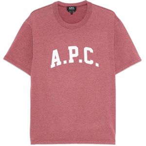 A.p.c., Heren, Tops, Rood, Maat: L Katoen,