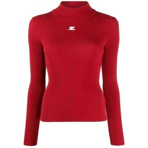 Courrèges, Dames, Truien, Rood, Maat: XL