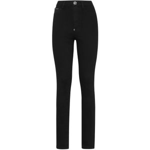 Philipp Plein - Summer Night - Jeans - Zwart - High Waist Jegging