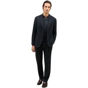 Boglioli, Heren, Pakken, Grijs, Maat: S Flanel,
