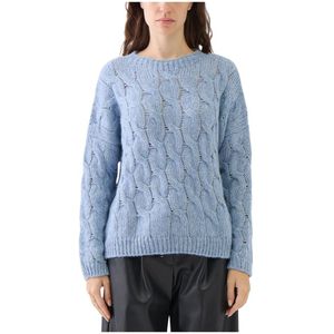 Le Tricot Perugia, Dames, Truien, Blauw, Maat: S Wol,