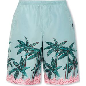 Palm Angels, Heren, Badkleding, Blauw, Maat: S