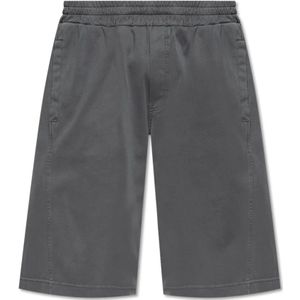 Dolce & Gabbana, Heren, Korte broeken, Grijs, Maat: M Katoen,