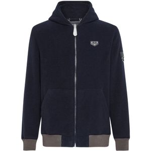 Philipp Plein, Heren, Sweatshirts & Hoodies, Blauw, Maat: XS Tweed,