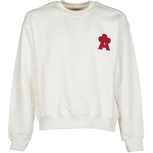 A Paper Kid, Heren, Sweatshirts & Hoodies, Wit, Maat: M Katoen,