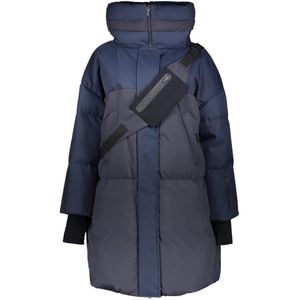 Herno, Dames, Mantels, Blauw, Maat: S Poliester,