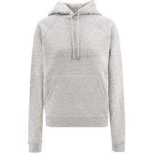 Saint Laurent, Dames, Sweatshirts & Hoodies, Grijs, Maat: S Katoen,