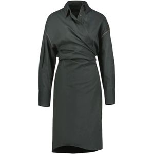 Mare Di Latte, Dames, Jurken, Groen, Maat: L Katoen,