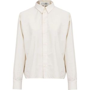 MM6 Maison Margiela, Dames, Blouses & Shirts, Wit, Maat: XS Katoen,