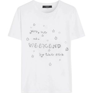 Weekend Max Mara, Dames, Tops, Wit, Maat: XL Katoen,