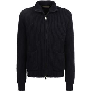 Original Vintage, Heren, Truien, Blauw, Maat: M